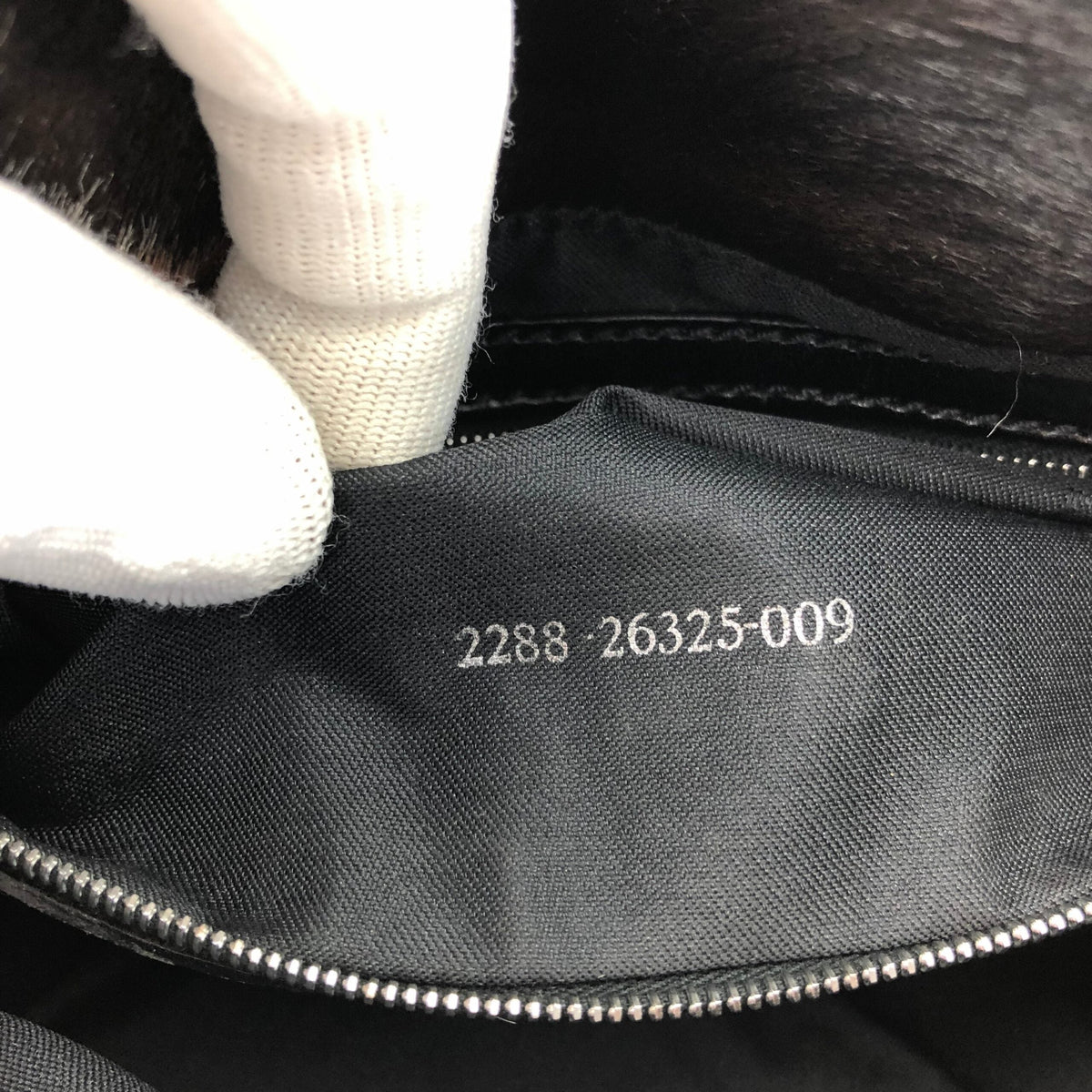 FENDI CALF HAIR MAMA BAGUETTE BAG