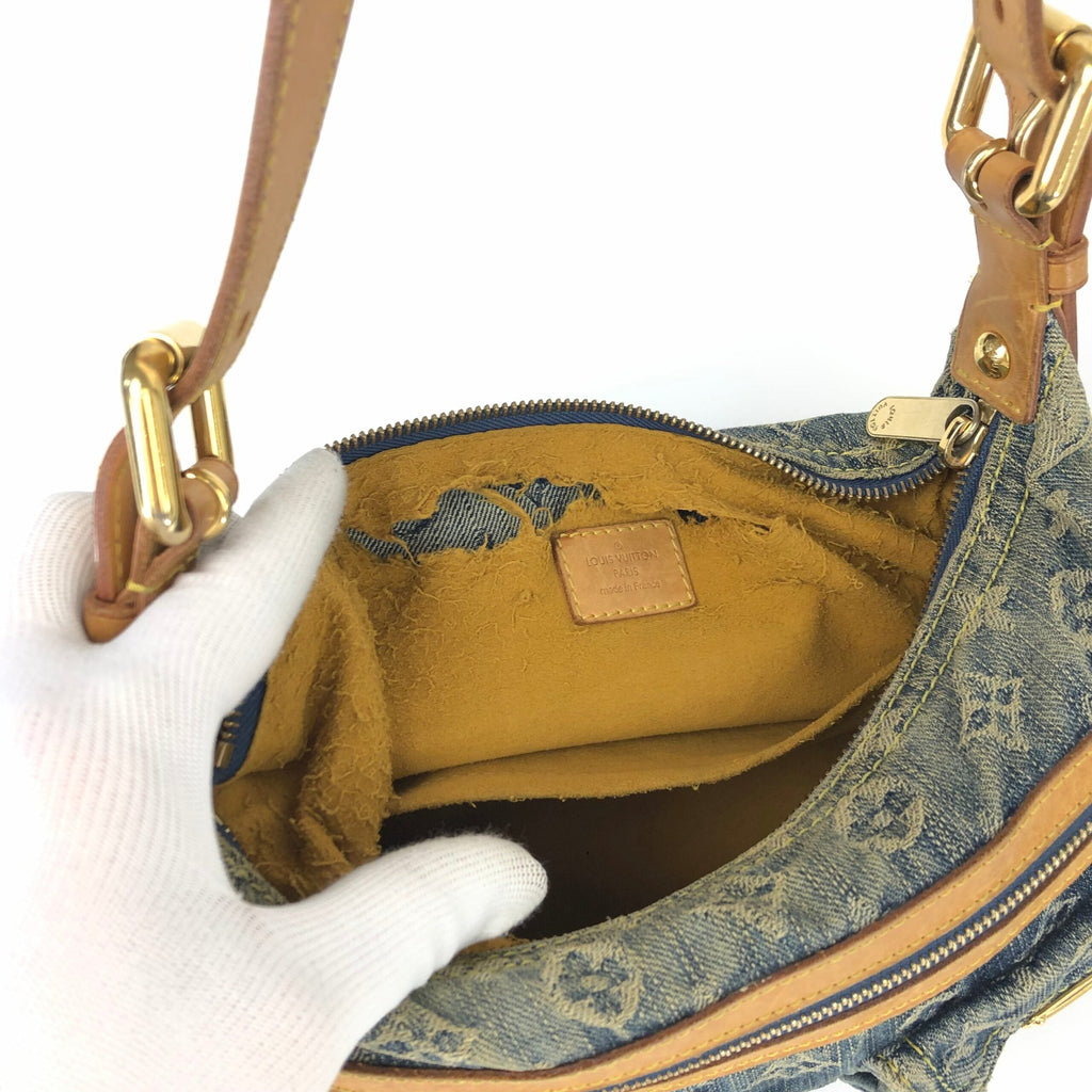 LOUIS VUITTON BAGGY PM DENIM SHOULDER BAG