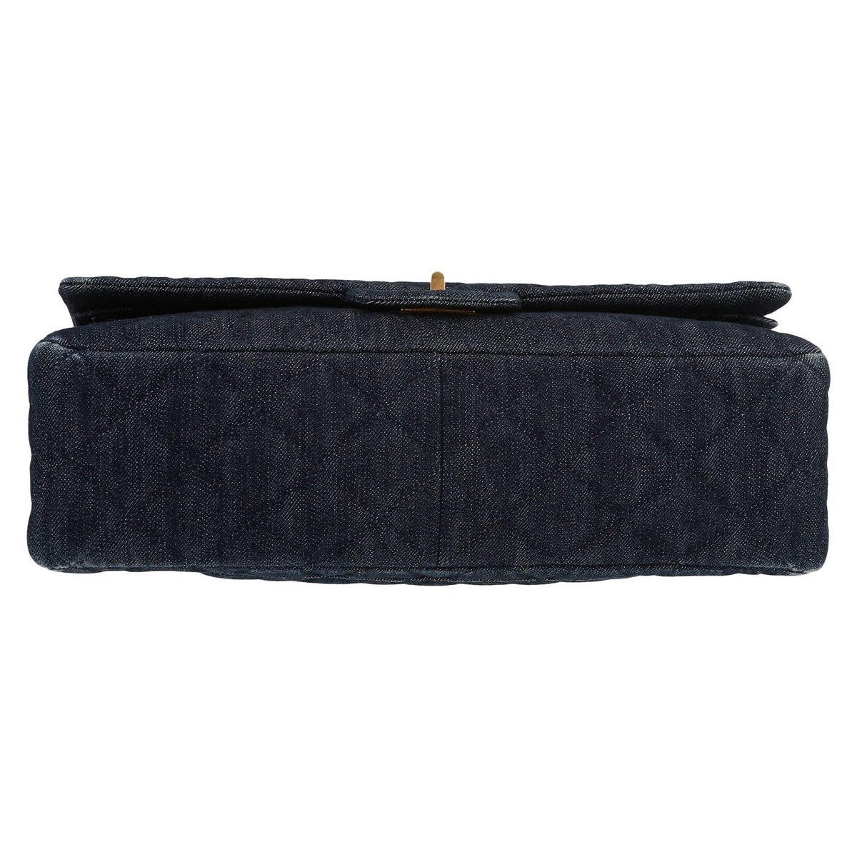 Chanel 2.55 handbag in blue denim canvas - DETAIL 1