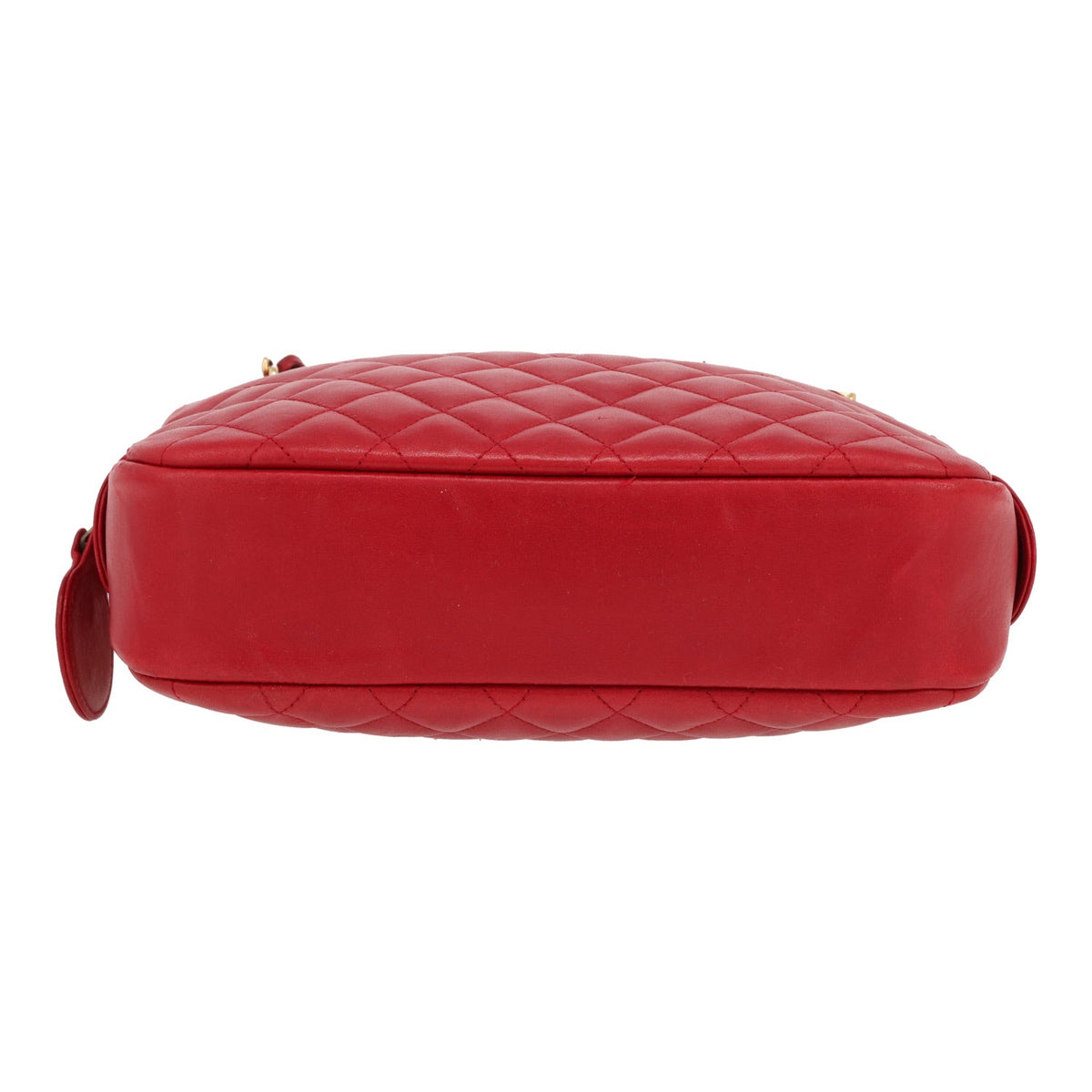 Chanel Camera handbag in red quilted leather - DETAIL 1