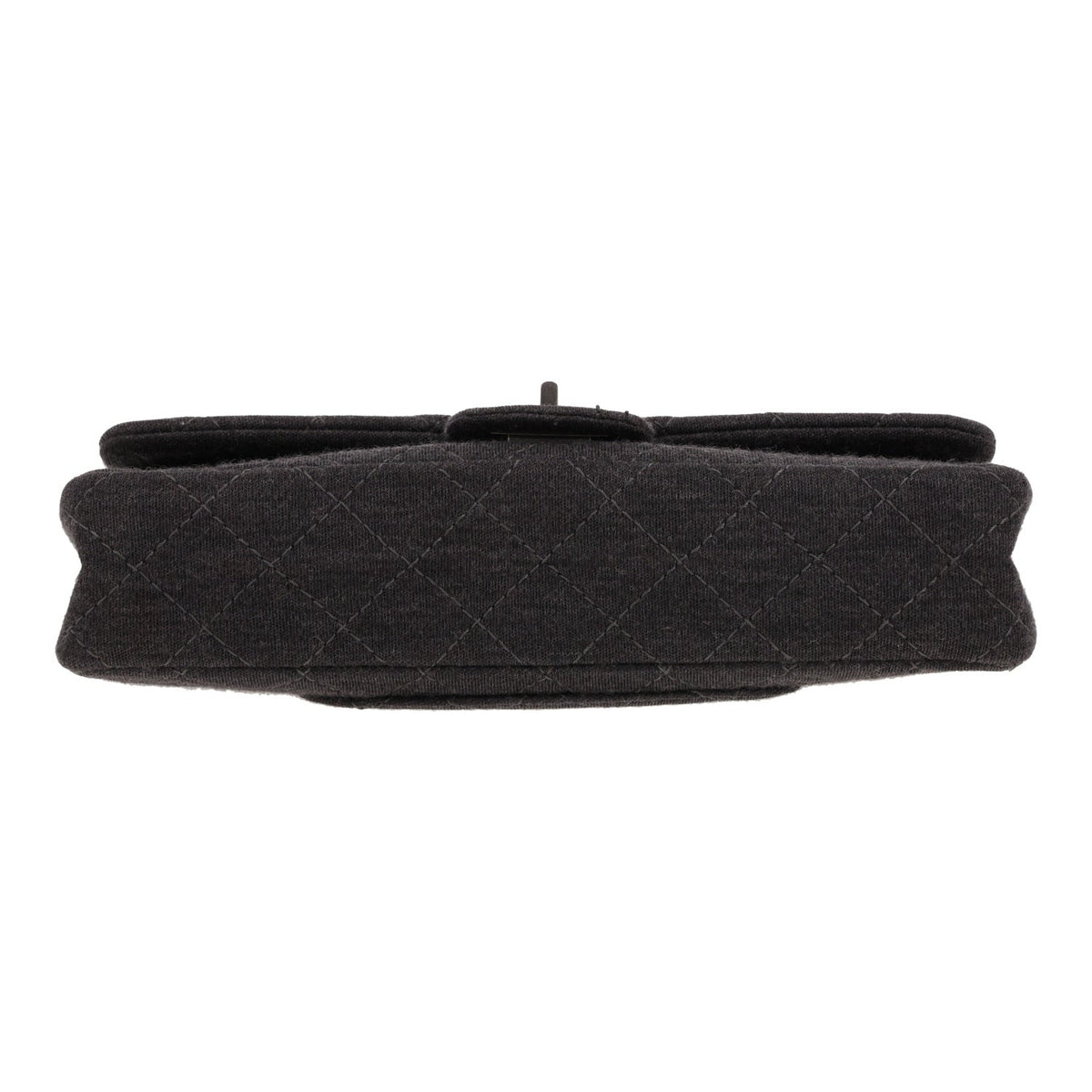 Chanel 2.55 Baguette small model handbag in grey jersey - DETAIL 1