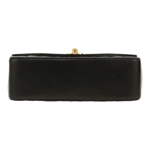 Chanel Diana shoulder bag in black quilted leather - DETAIL 1