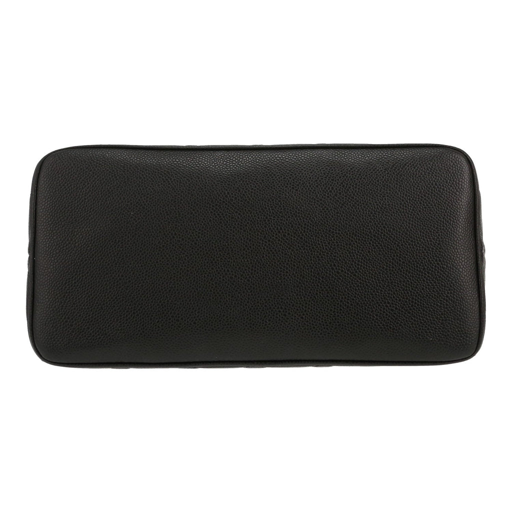 Chanel handbag Black grained leather medallion - DETAIL 1