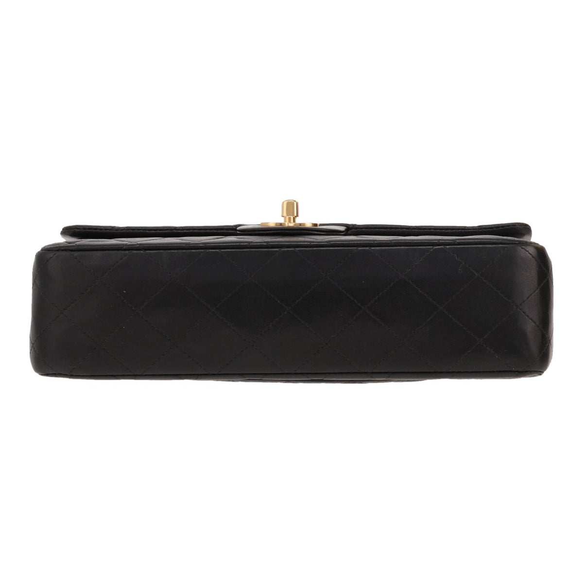 Chanel handbag in black quilted leather - DETAIL 1