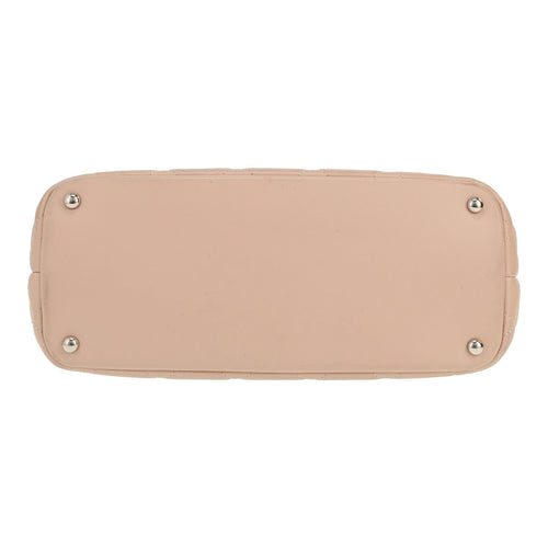 Chanel Mademoiselle handbag in pink quilted leather - DETAIL 1