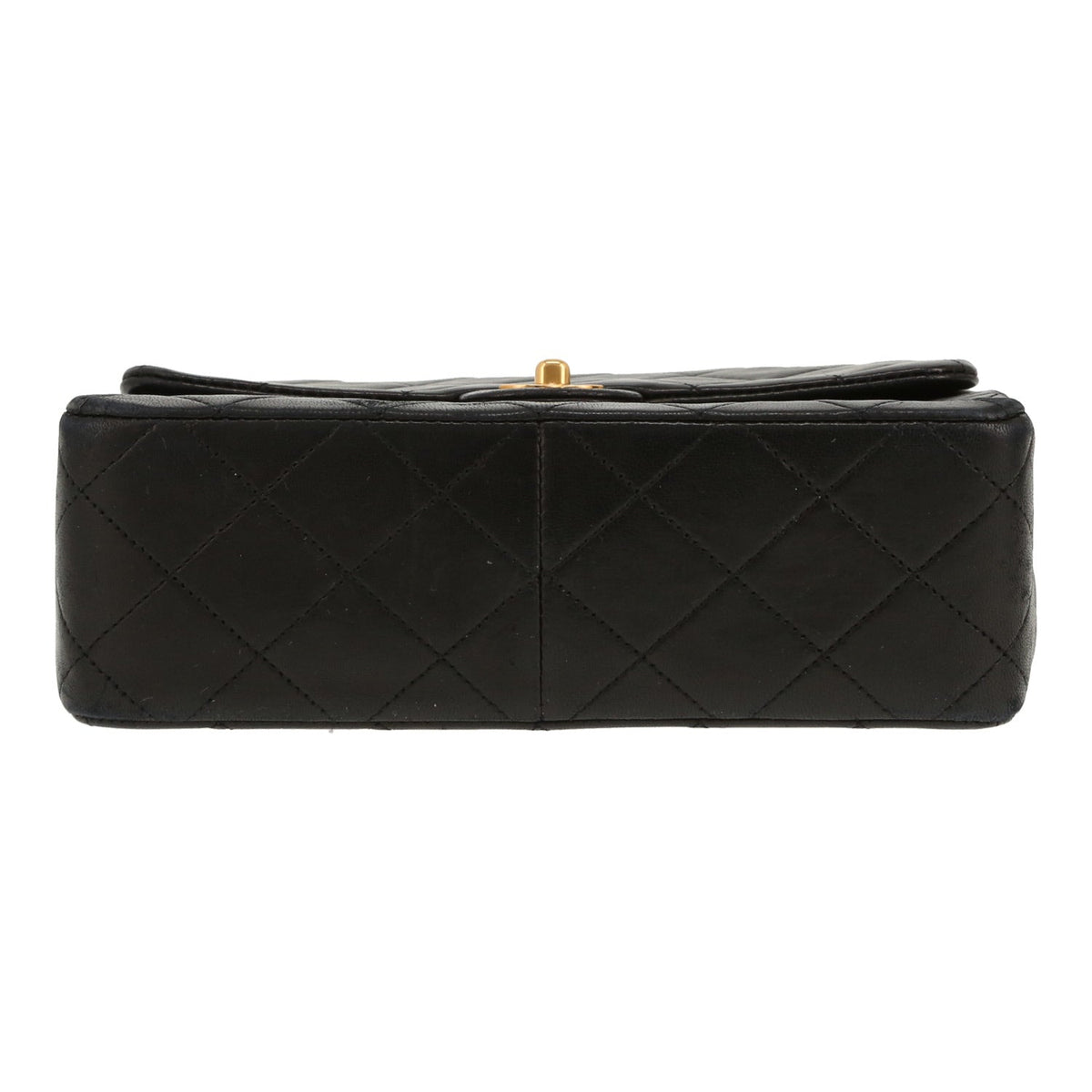 Chanel Mini Timeless shoulder bag in black quilted leather - DETAIL 1