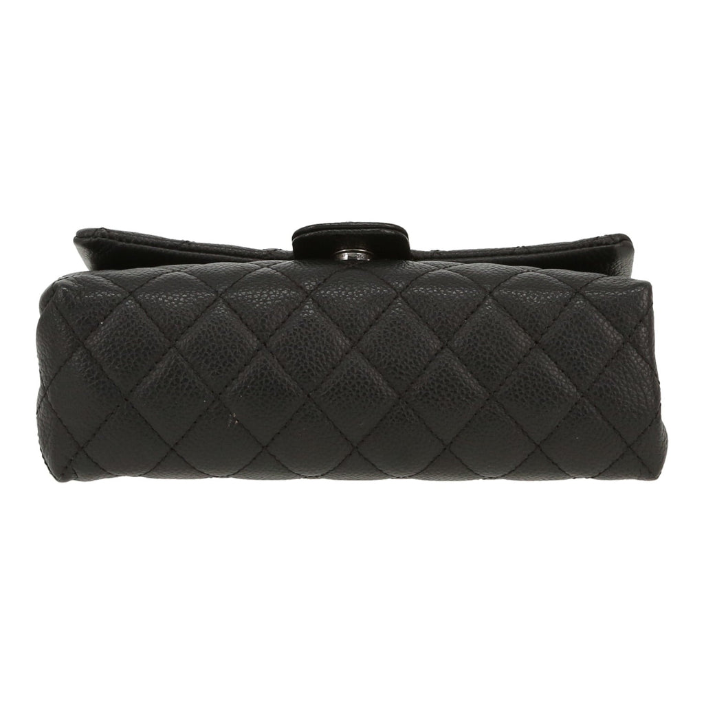 Chanel Pochette ceinture clutch-belt in black grained leather - DETAIL 1