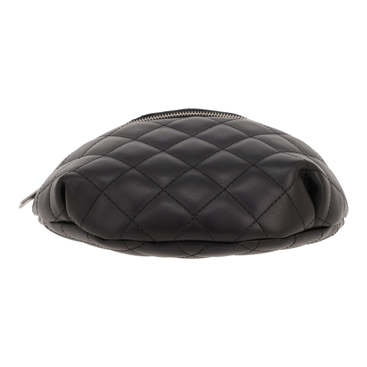 Chanel Pochette ceinture clutch-belt in black quilted leather - DETAIL 1