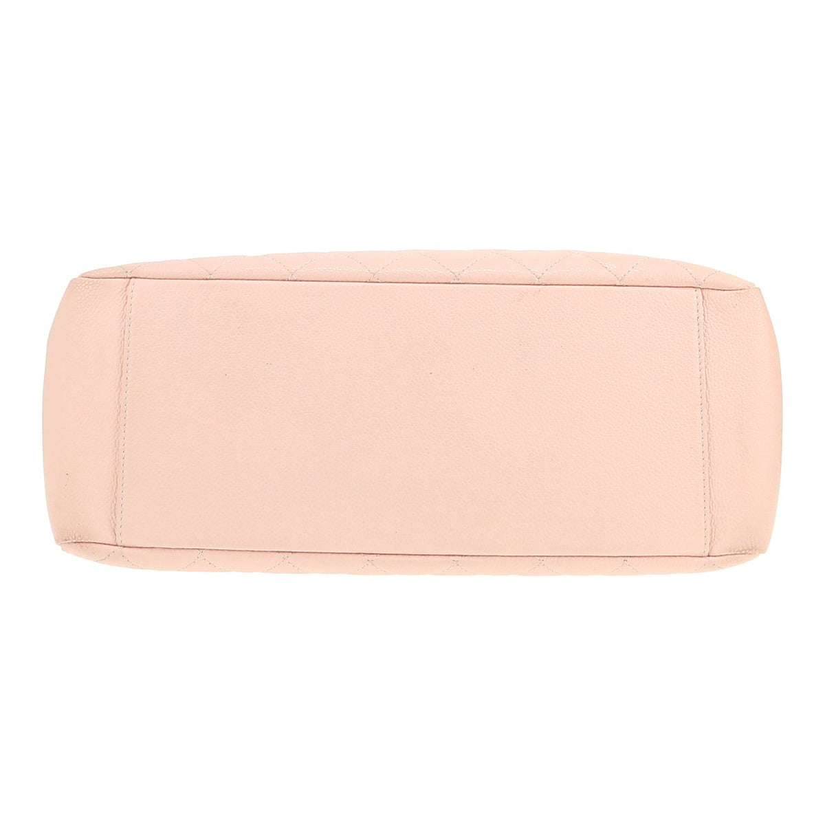 Chanel Shopping GST shopping bag in pink quilted grained leather - DETAIL 1