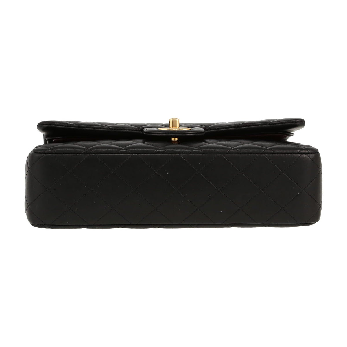 Chanel Timeless Classic handbag in black quilted leather - DETAIL 1
