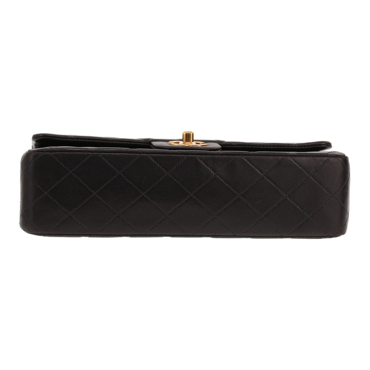Chanel Timeless Classic handbag in black quilted leather - DETAIL 1