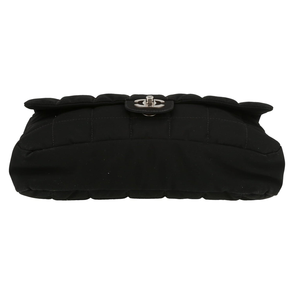 Chanel Timeless handbag in black nylon - DETAIL 1