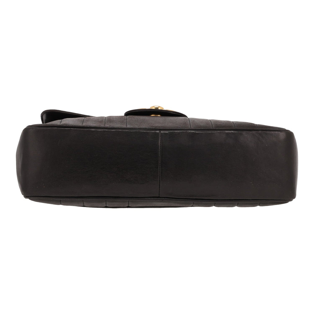Chanel Timeless Jumbo handbag in black quilted leather - DETAIL 1