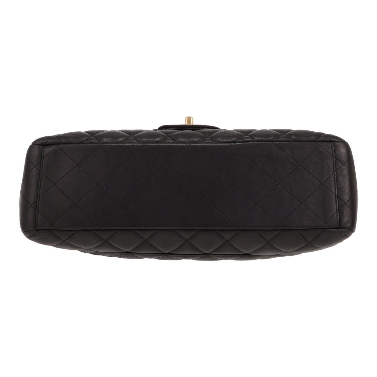 Chanel Timeless Maxi Jumbo shoulder bag in black quilted leather - DETAIL 1