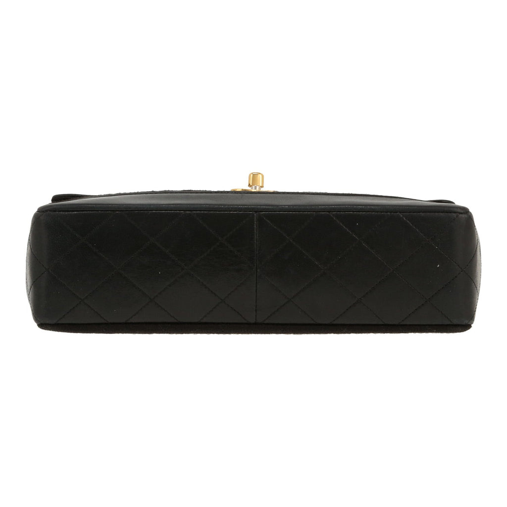 Chanel Timeless Vintage handbag canvas and black leather - DETAIL 1