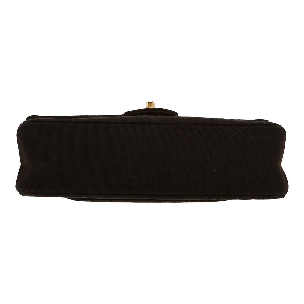 Chanel Timeless Vintage handbag in black jersey canvas - DETAIL 1