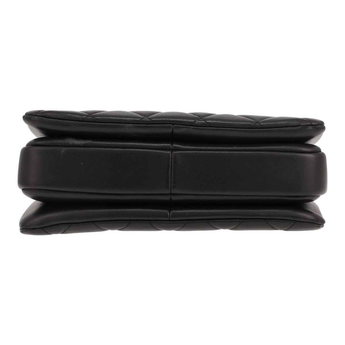 Chanel Trendy CC shoulder bag in black quilted leather - DETAIL 1