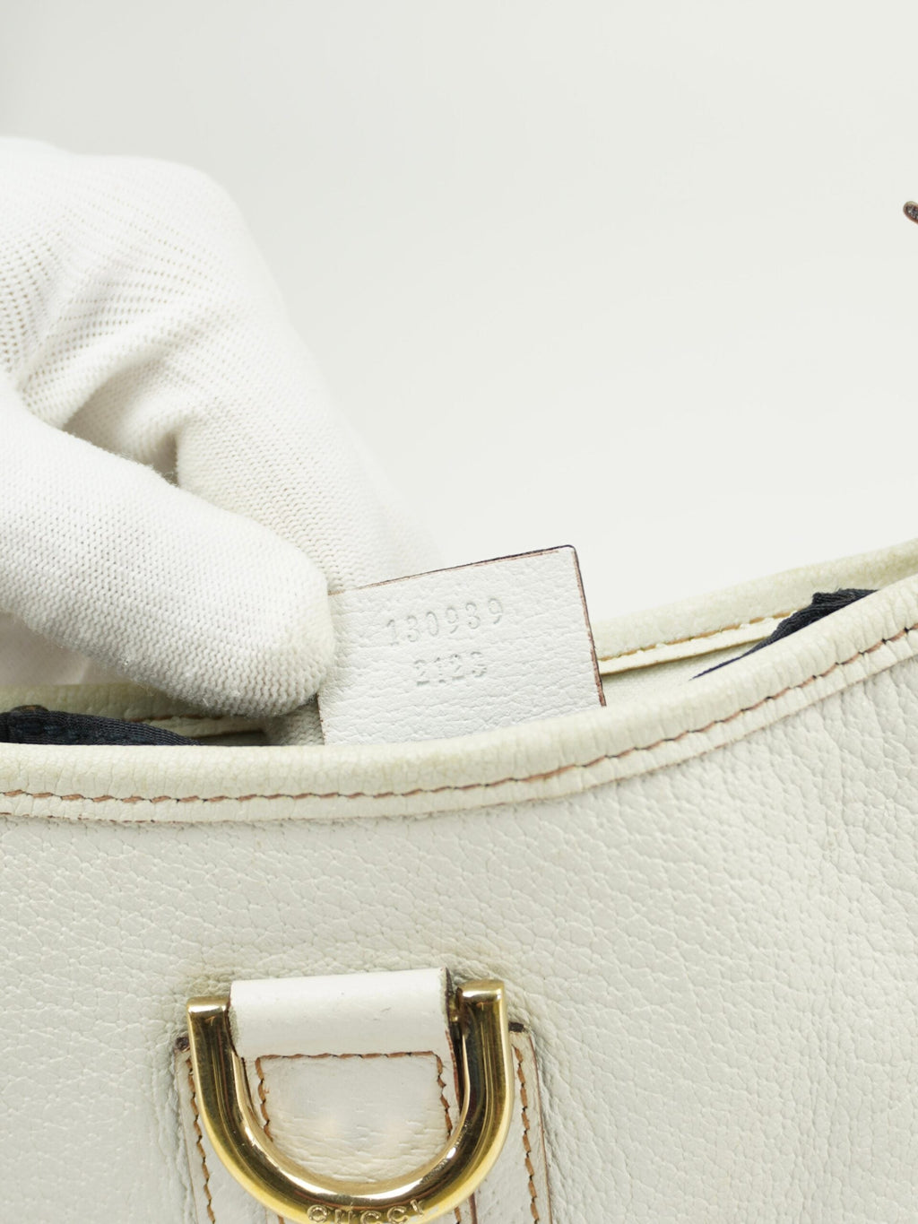 GUCCI LEATHER D RING BAG