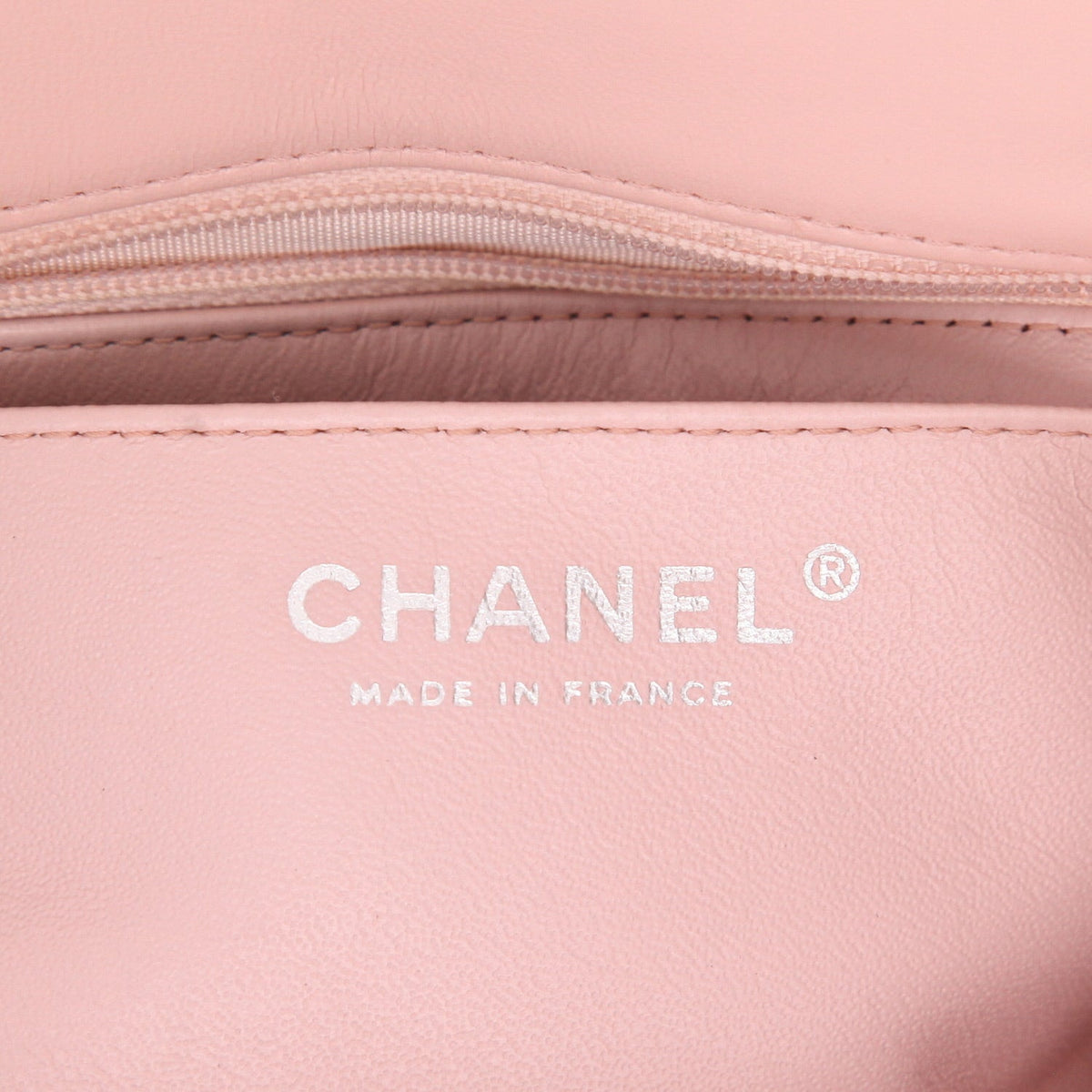 Chanel Timeless Mini Carré shoulder bag in pink quilted leather - DETAIL 2