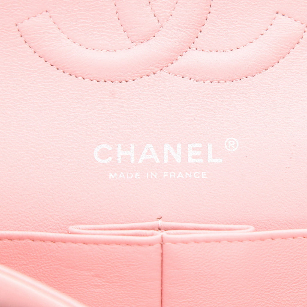 Chanel Timeless shoulder bag in pink tweed - DETAIL 2