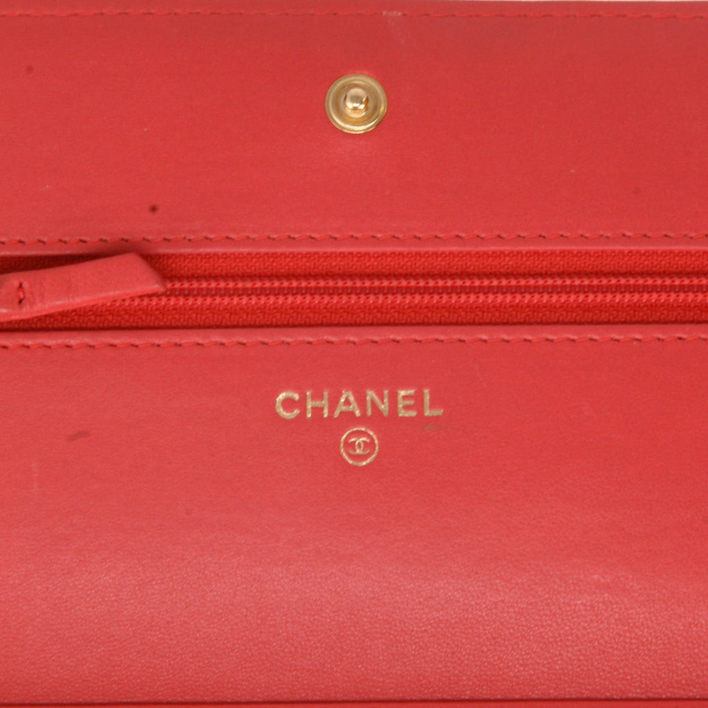 Chanel Wallet on Chain handbag/clutch in pink quilted leather - DETAIL 2