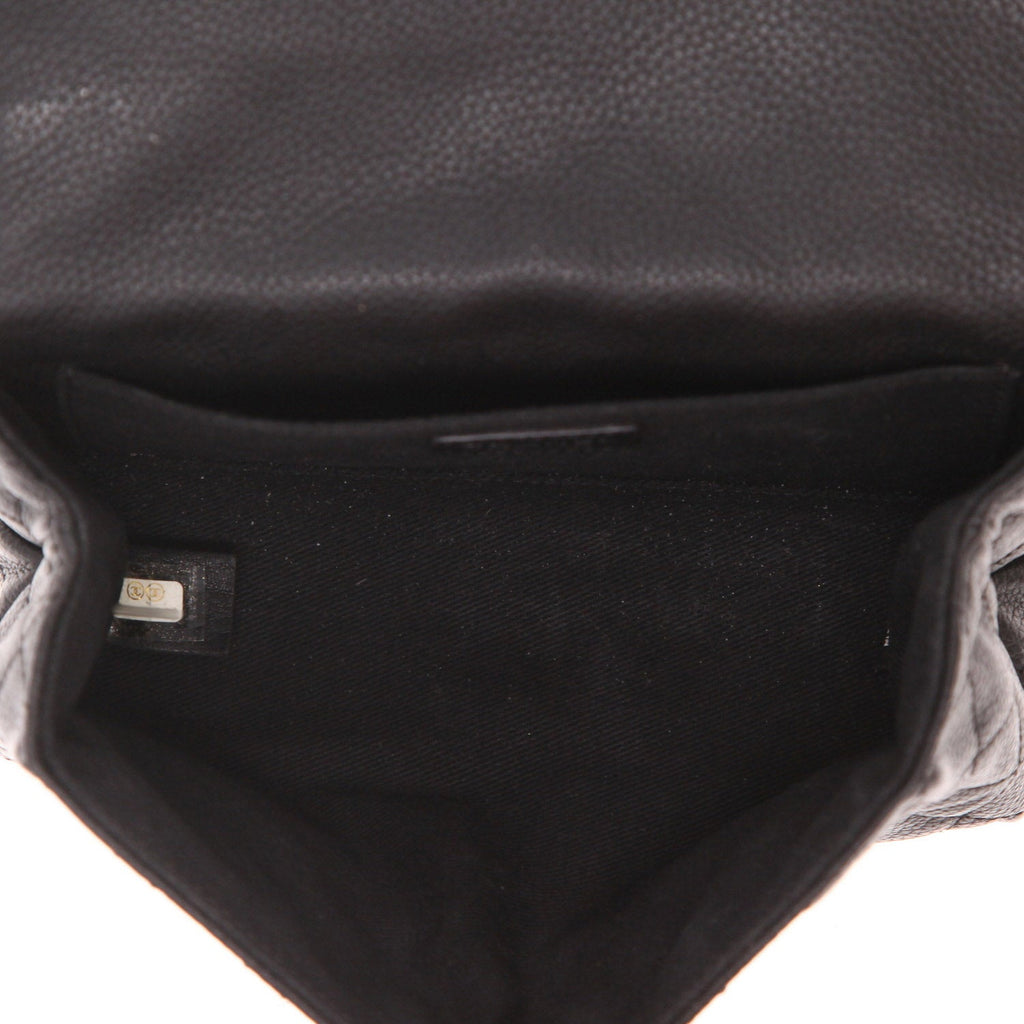 Chanel Pochette ceinture clutch-belt in black grained leather - DETAIL 3