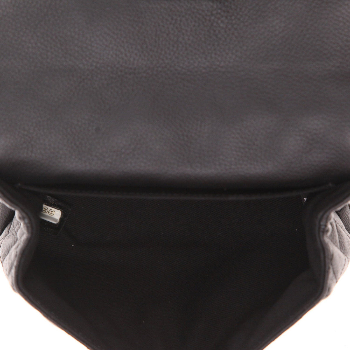 Chanel Pochette ceinture clutch-belt in black grained leather - DETAIL 3