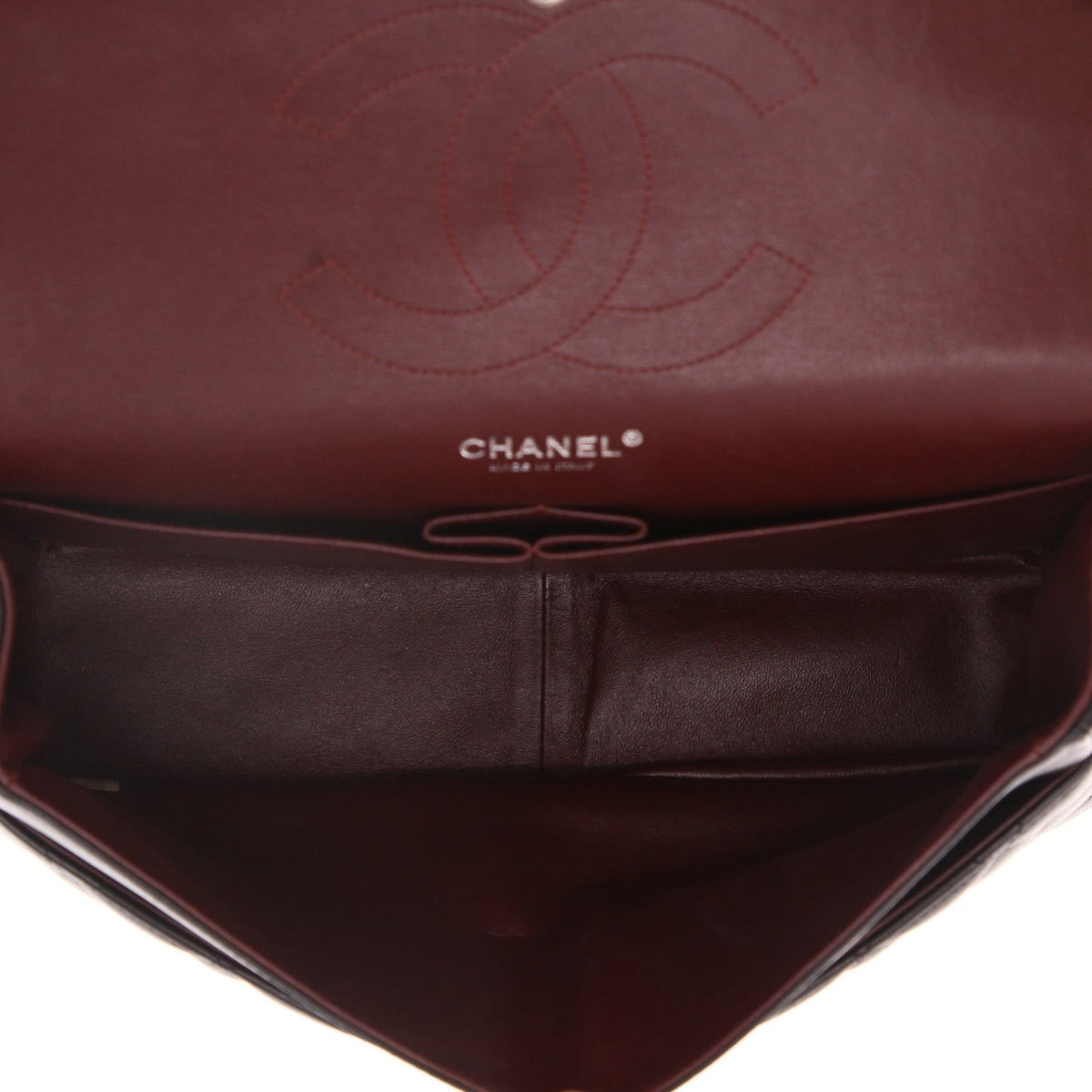 Chanel Timeless Jumbo handbag in black quilted leather - DETAIL 3