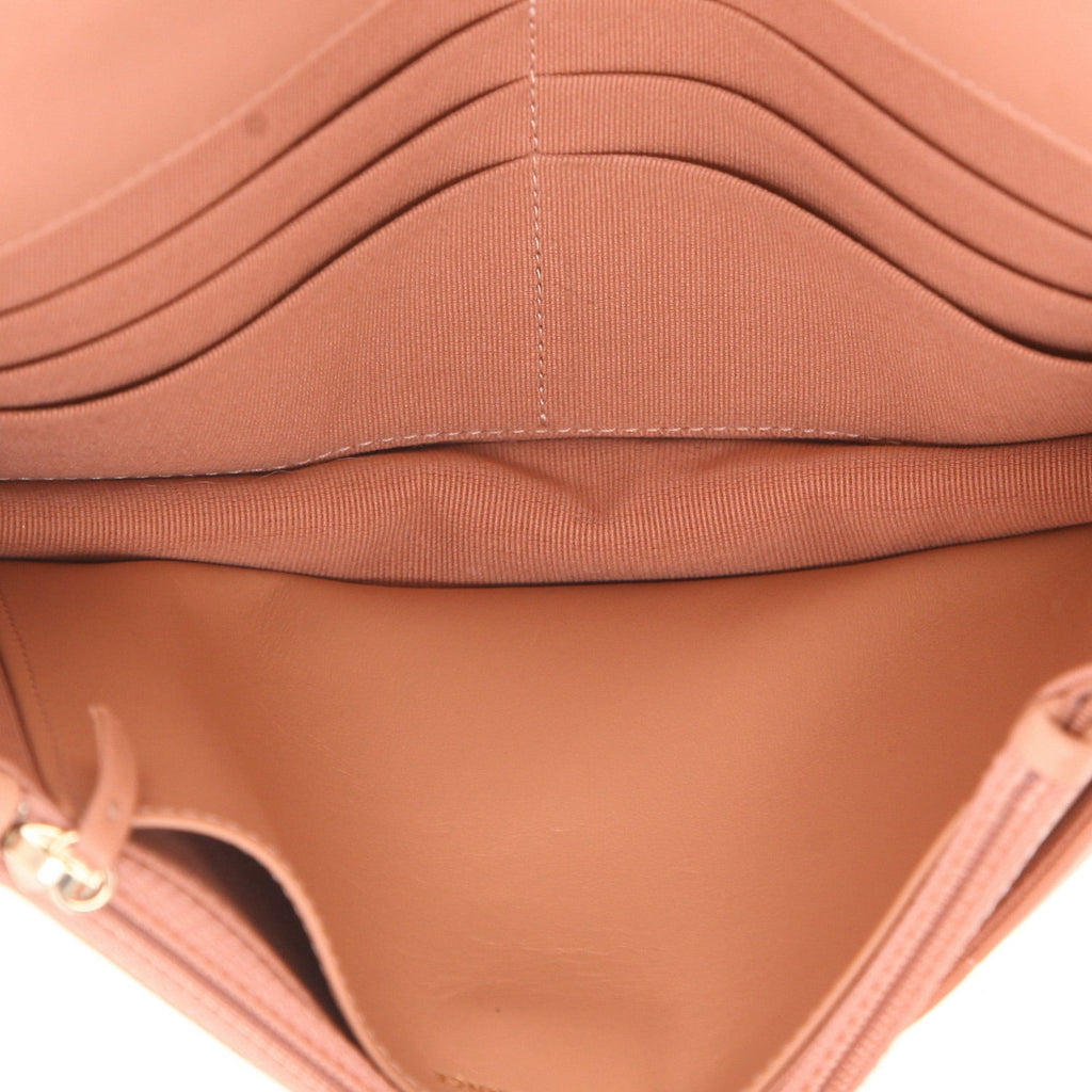Chanel Wallet on Chain 19 shoulder bag in pink quilted leather - DETAIL 3