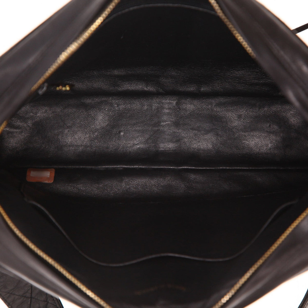 Vintage Chanel shoulder bag in black quilted leather - DETAIL 3