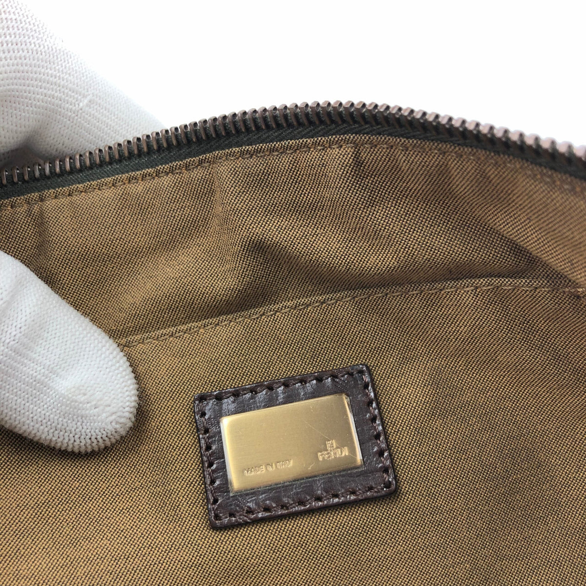 FENDI ZUCCA SHOULDER BAG