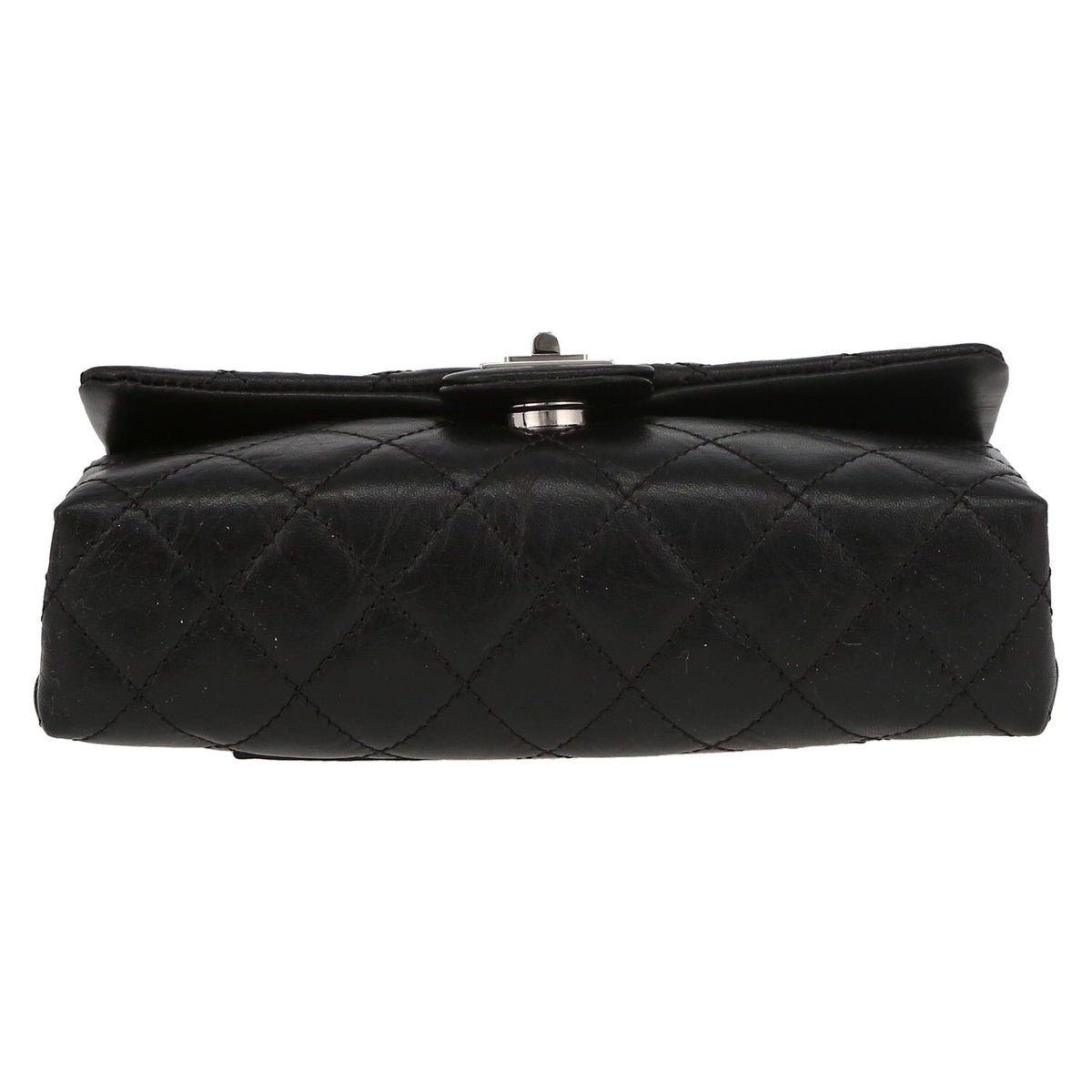 Chanel Pochette ceinture clutch-belt in black grained leather - DETAIL 4