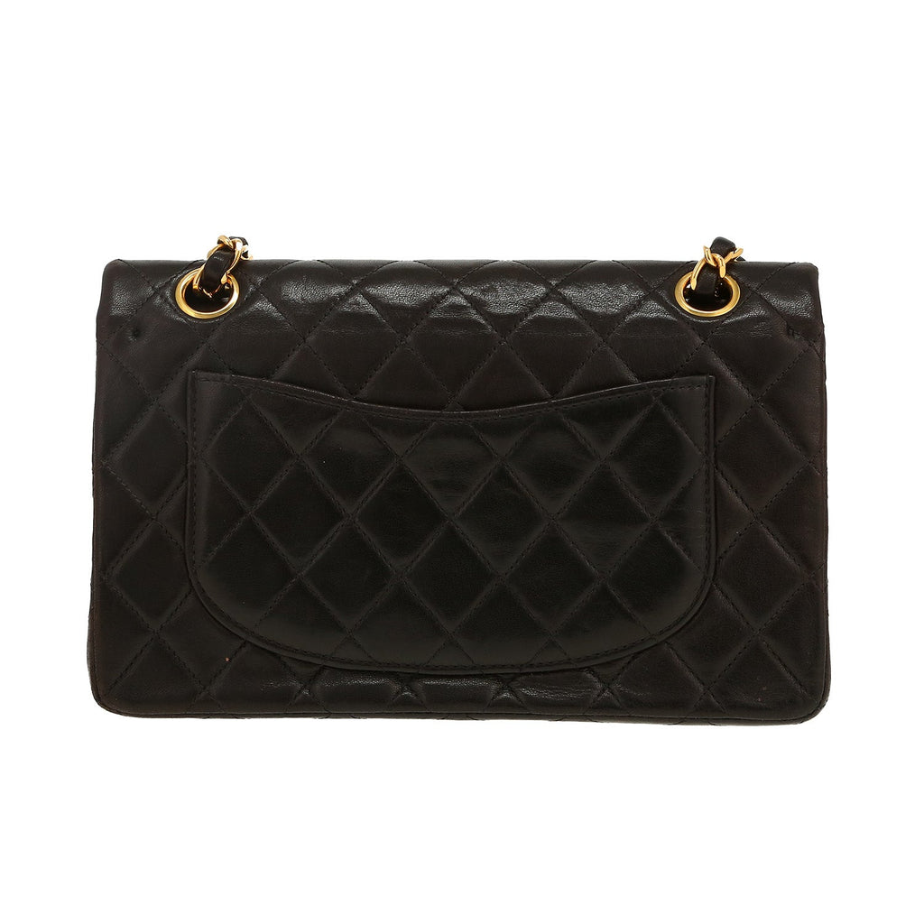 Chanel Timeless Petit handbag in brown quilted leather - DETAIL 4