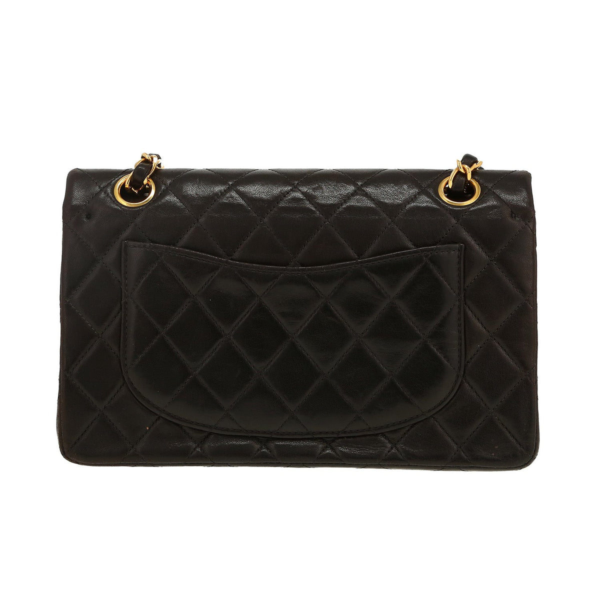 Chanel Timeless Petit handbag in brown quilted leather - DETAIL 4