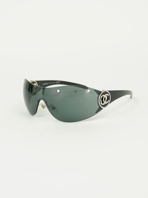 CHANEL RIMLESS CC LOGO SUNGLASSES