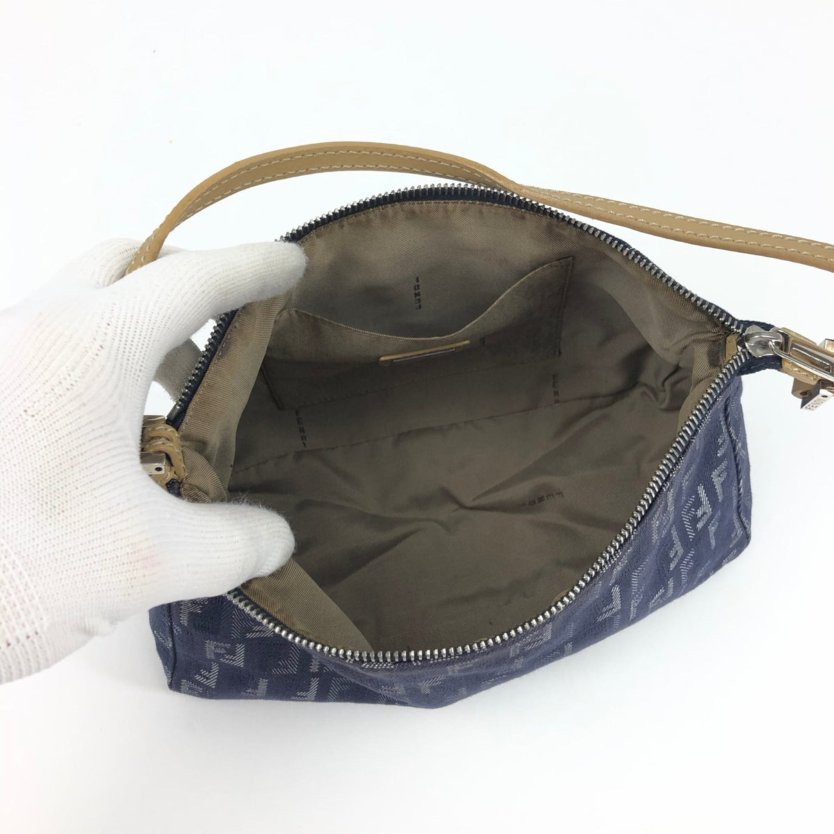 FENDI DENIM ZUCCA SHOULDER BAG