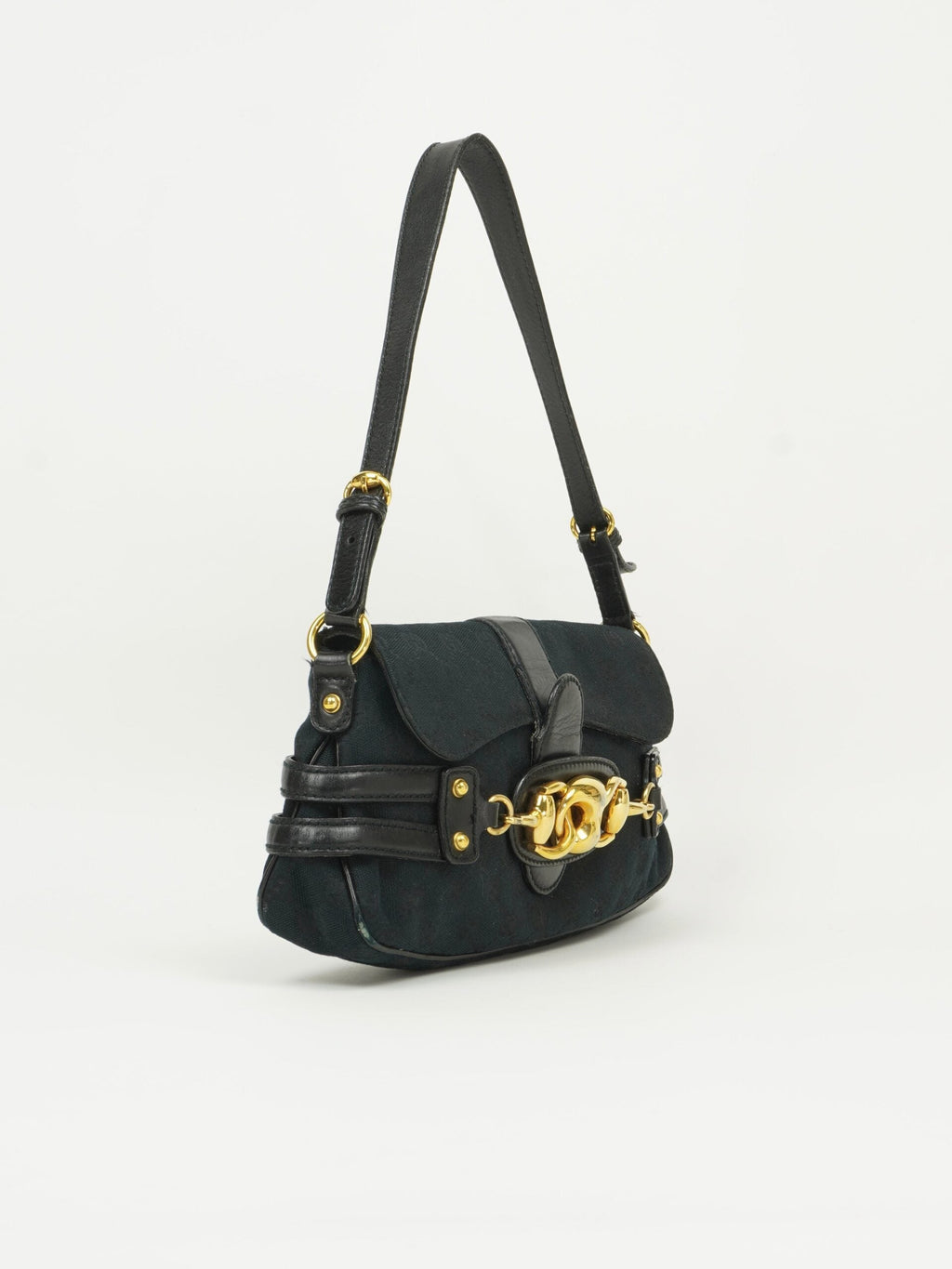 GUCCI MONOGRAM HORSEBIT BAG
