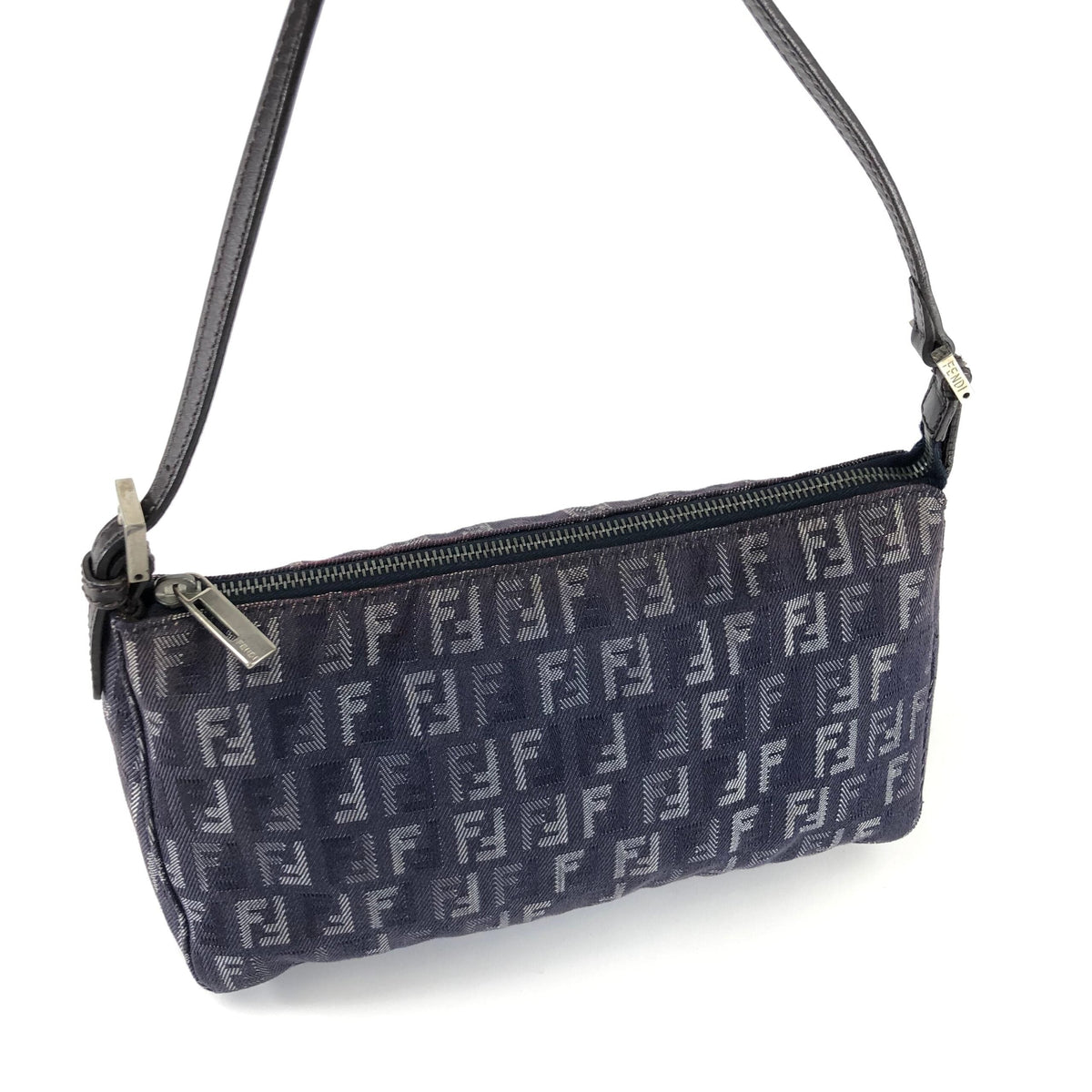 FENDI DENIM ZUCCA SHOULDER BAG