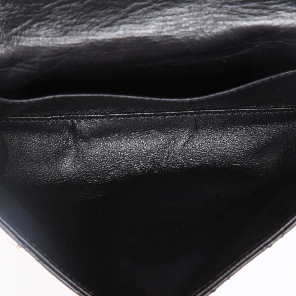 Chanel Pochette ceinture clutch-belt in black grained leather - DETAIL 8