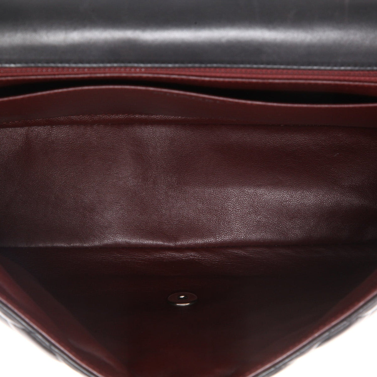 Chanel Timeless Maxi Jumbo shoulder bag in black quilted leather - DETAIL 8