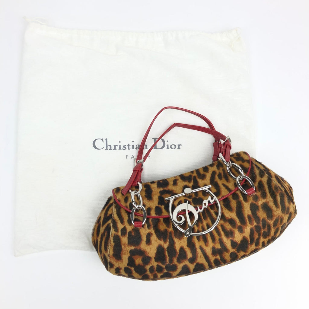 CHRISTIAN DIOR PONY HAIR CHEETAH BAG