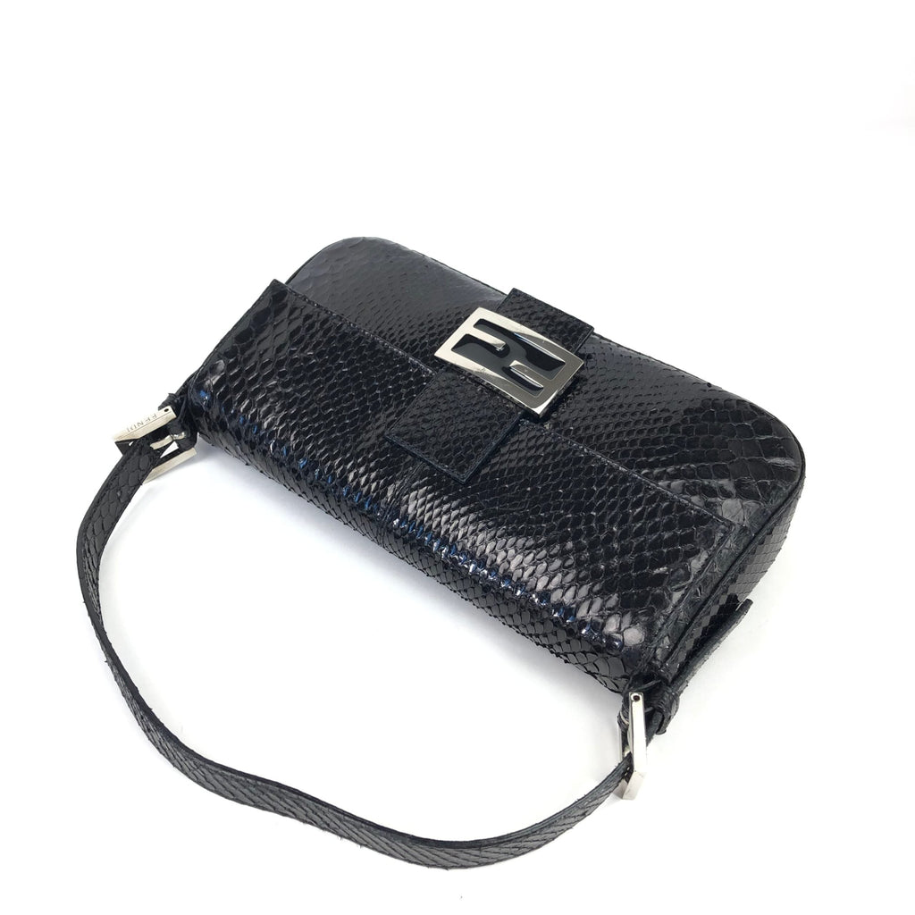 FENDI PYTHON SNAKESKIN BAGUETTE BAG