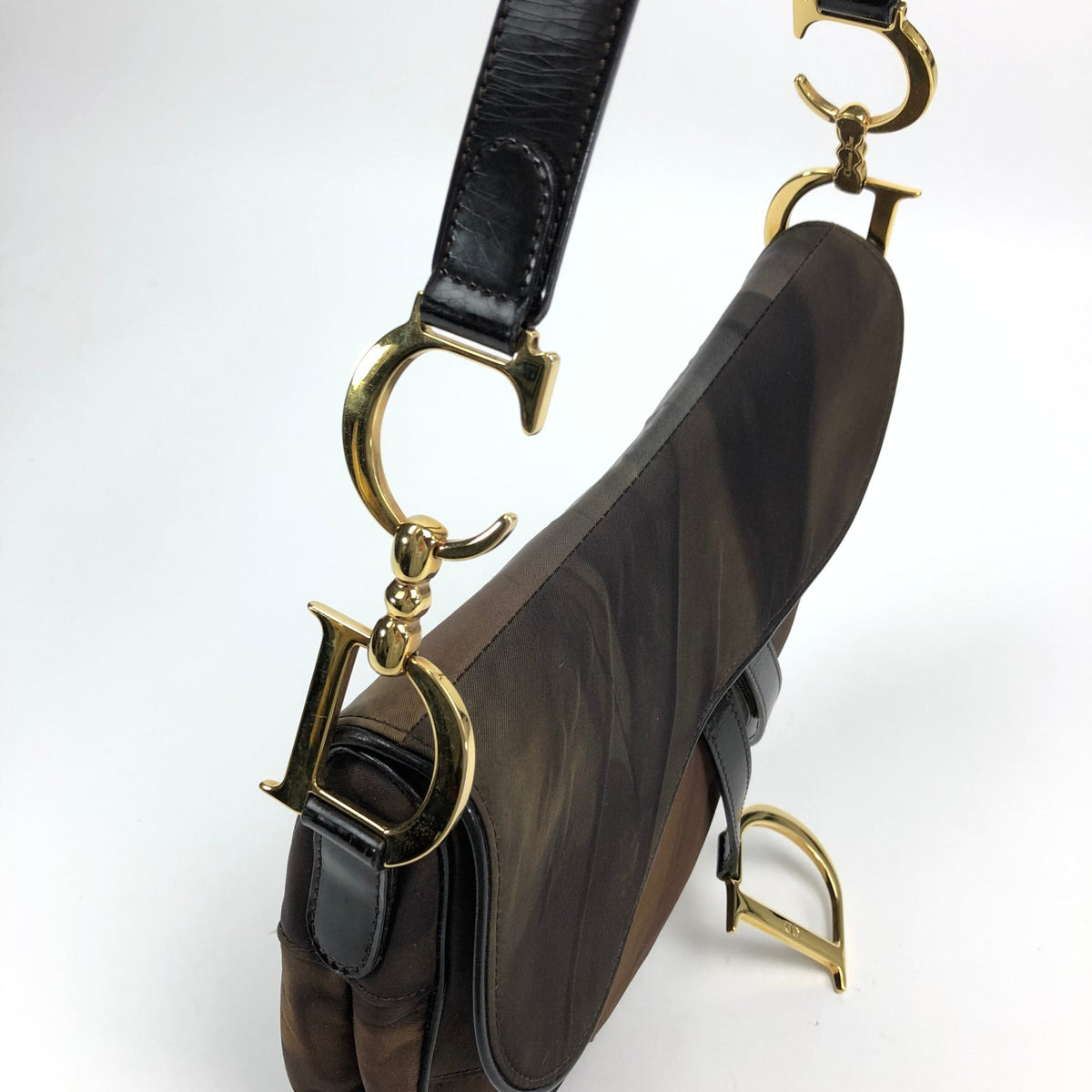 CHRISTIAN DIOR WATERCOLOUR SADDLE BAG