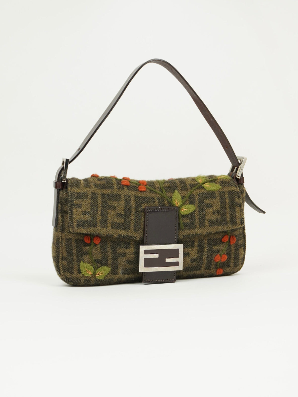 FENDI CASHMERE WOOL BAGUETTE