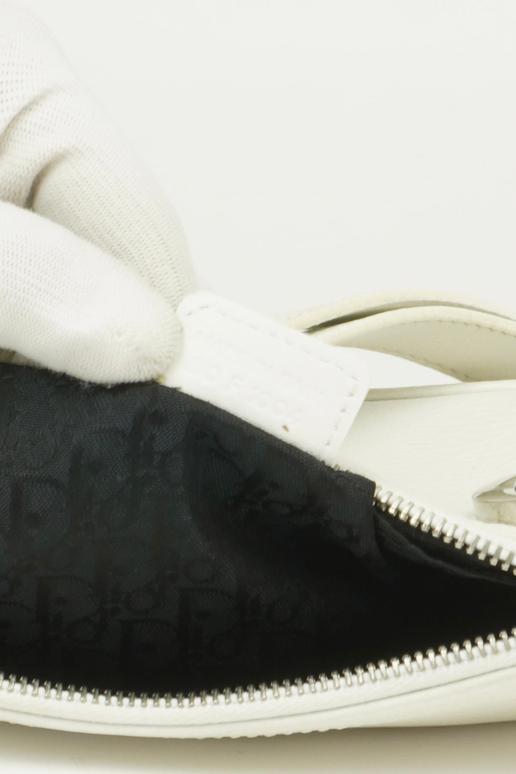 CHRISTIAN DIOR BAG WITH SILVER HARDWARE