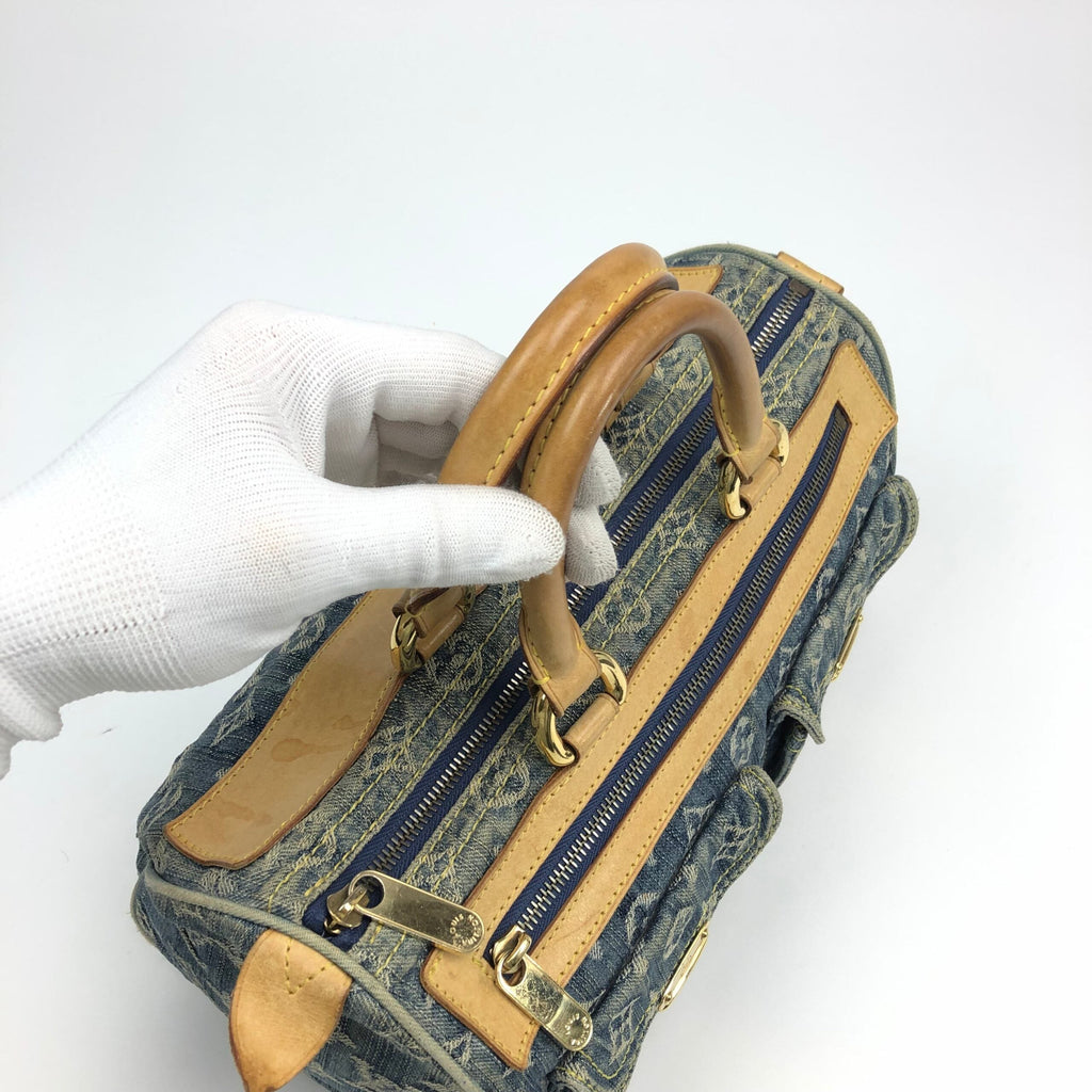 LOUIS VUITTON NEO SPEEDY DENIM BAG