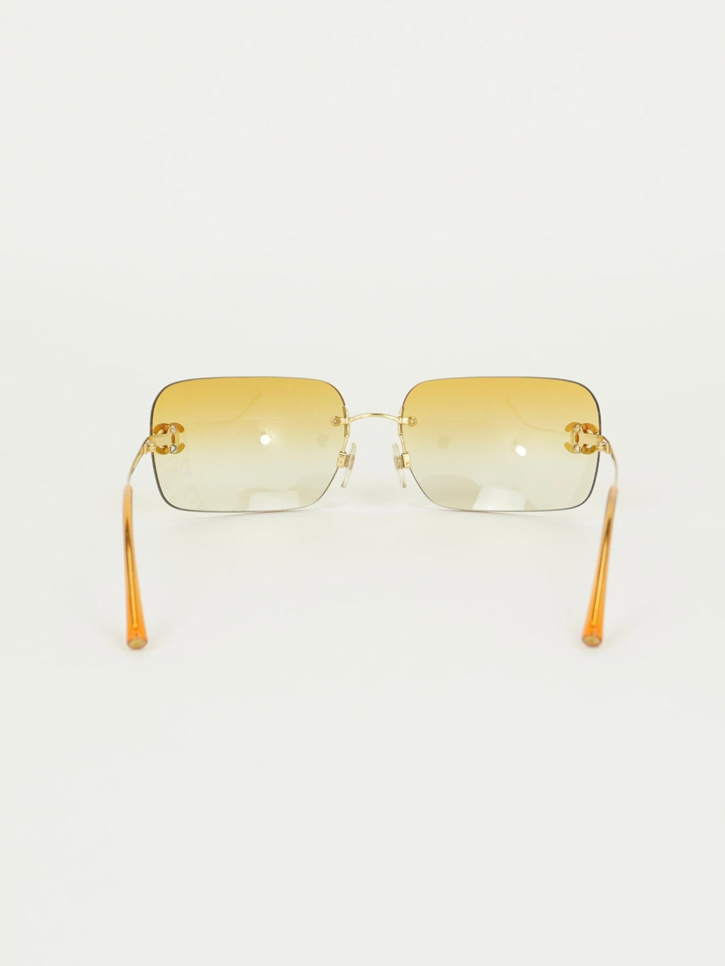 CHANEL RIMLESS RHINESTONE SUNGLASSES