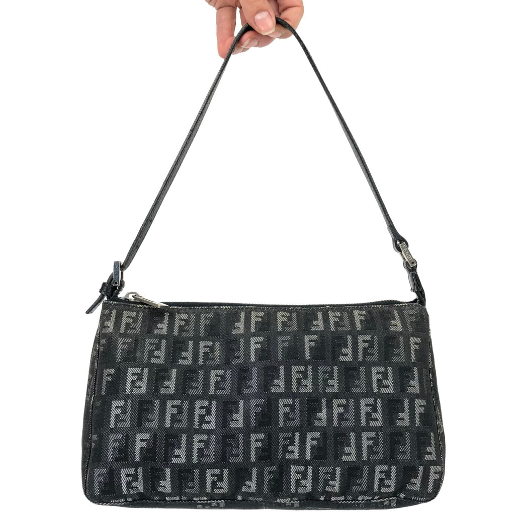 FENDI DENIM ZUCCA SHOULDER BAG