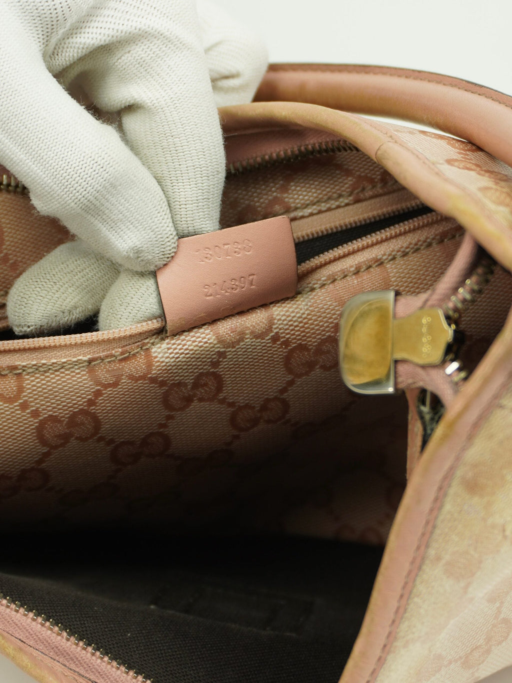 GUCCI MONOGRAM D RING BAG