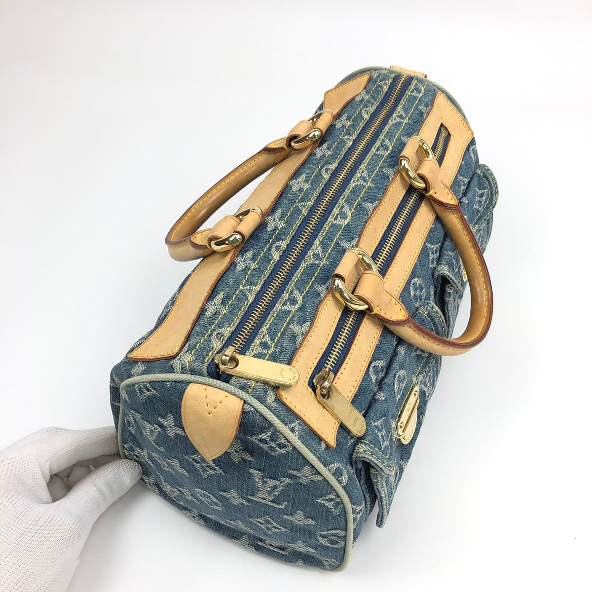 LOUIS VUITTON NEO SPEEDY DENIM BAG
